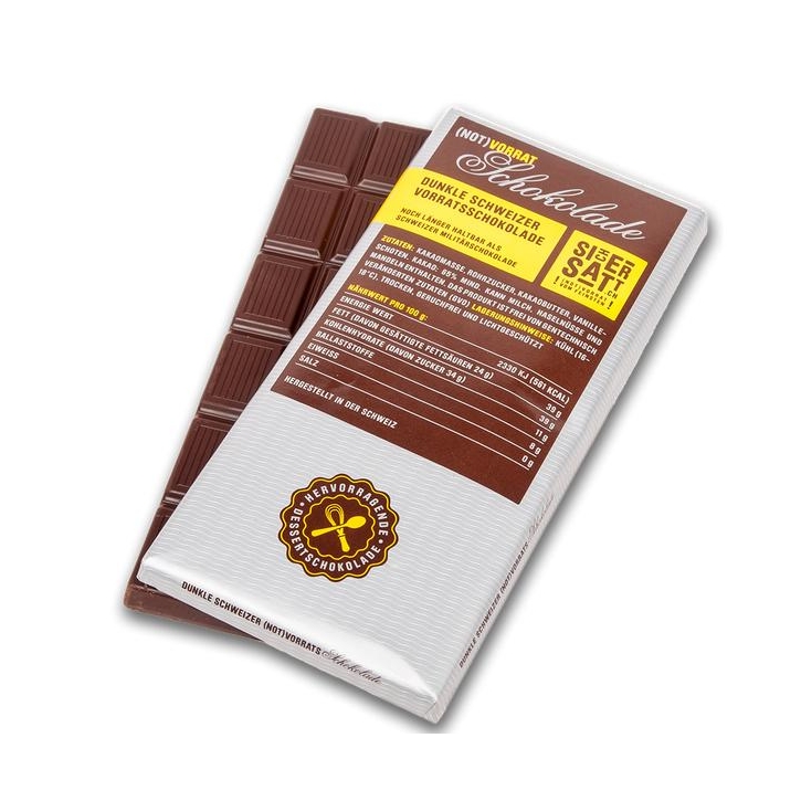 Notvorrat - 1 x 100g Schokolade