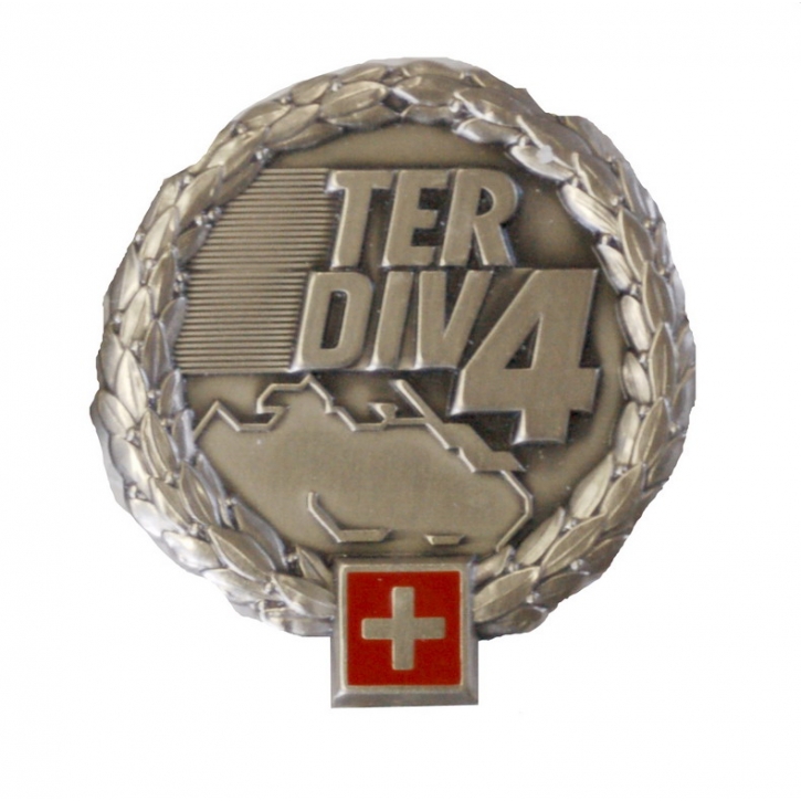 Béret-Emblem - Territorialdivision 4 - Silberrand